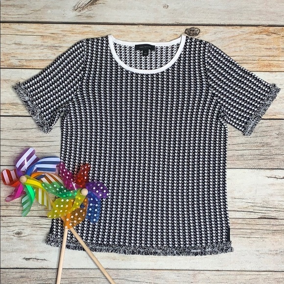 Ann Taylor ladies houndstooth year round sweater - Picture 1 of 4